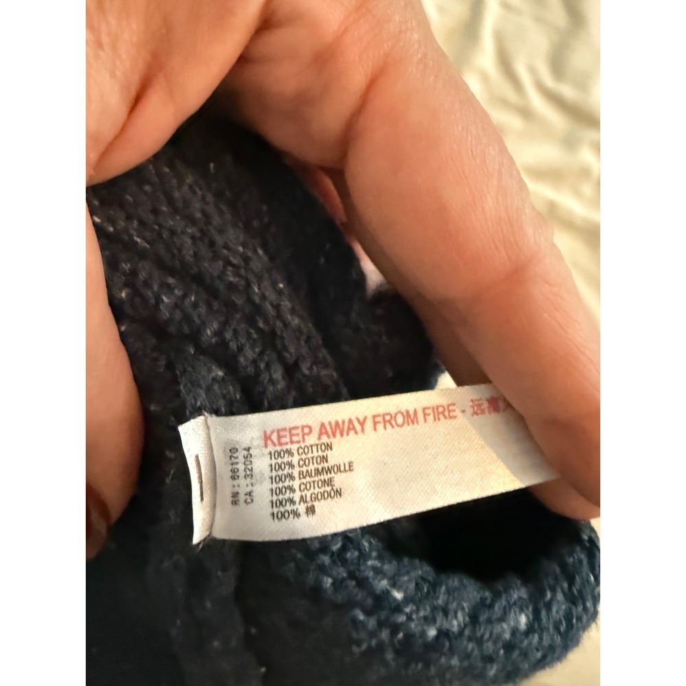 Free People FP Beach Hailee Sweater Set XL Navy Waffle Knit 2 Piece - Picture 8 of 10